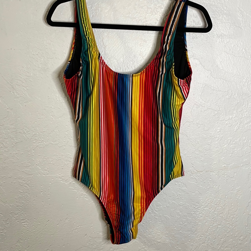 NWT Onia Rainbow One-Piece Swimsuit Size Large